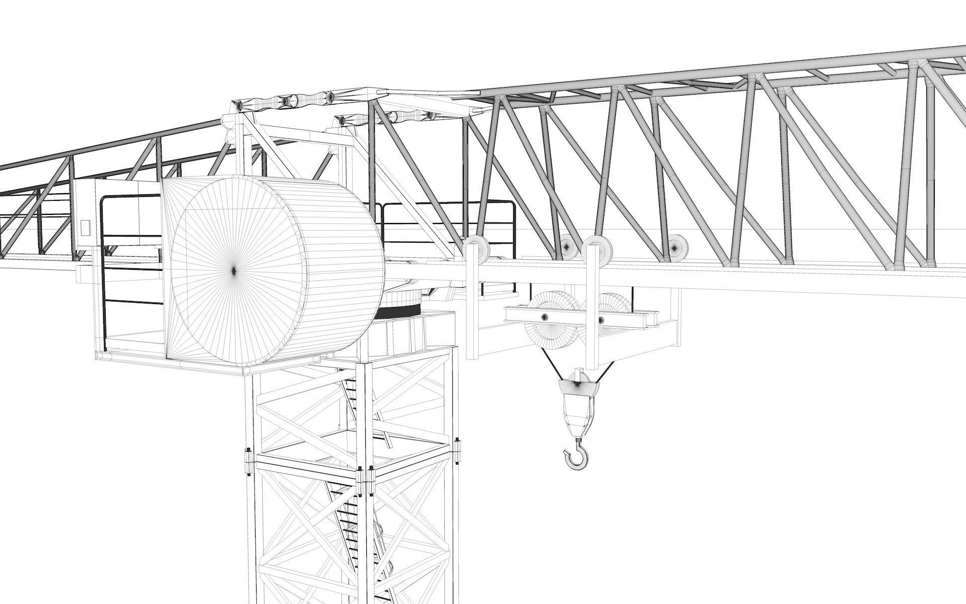 Tower Crane 3D model_23