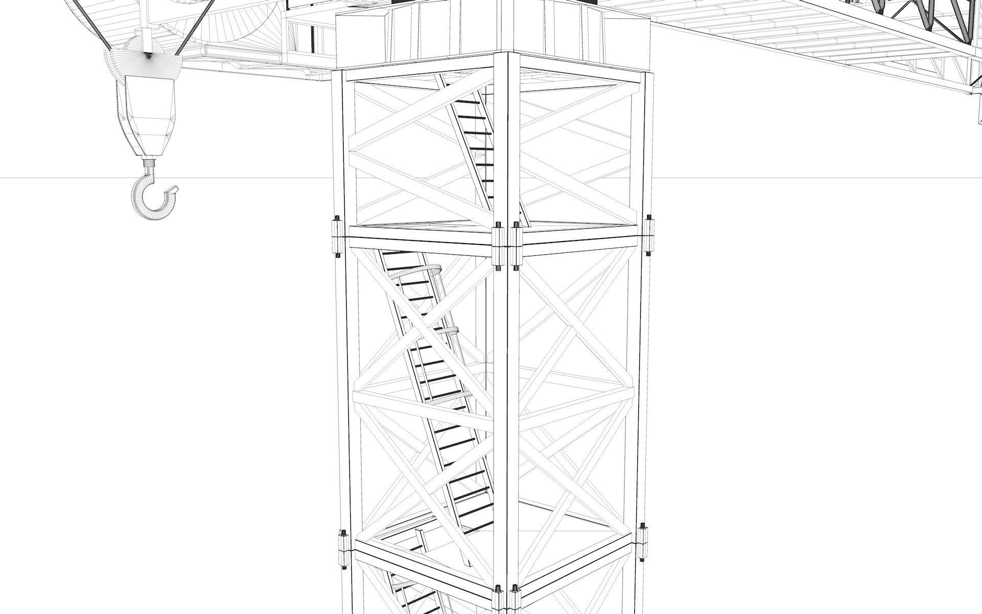 Tower Crane 3D model_29