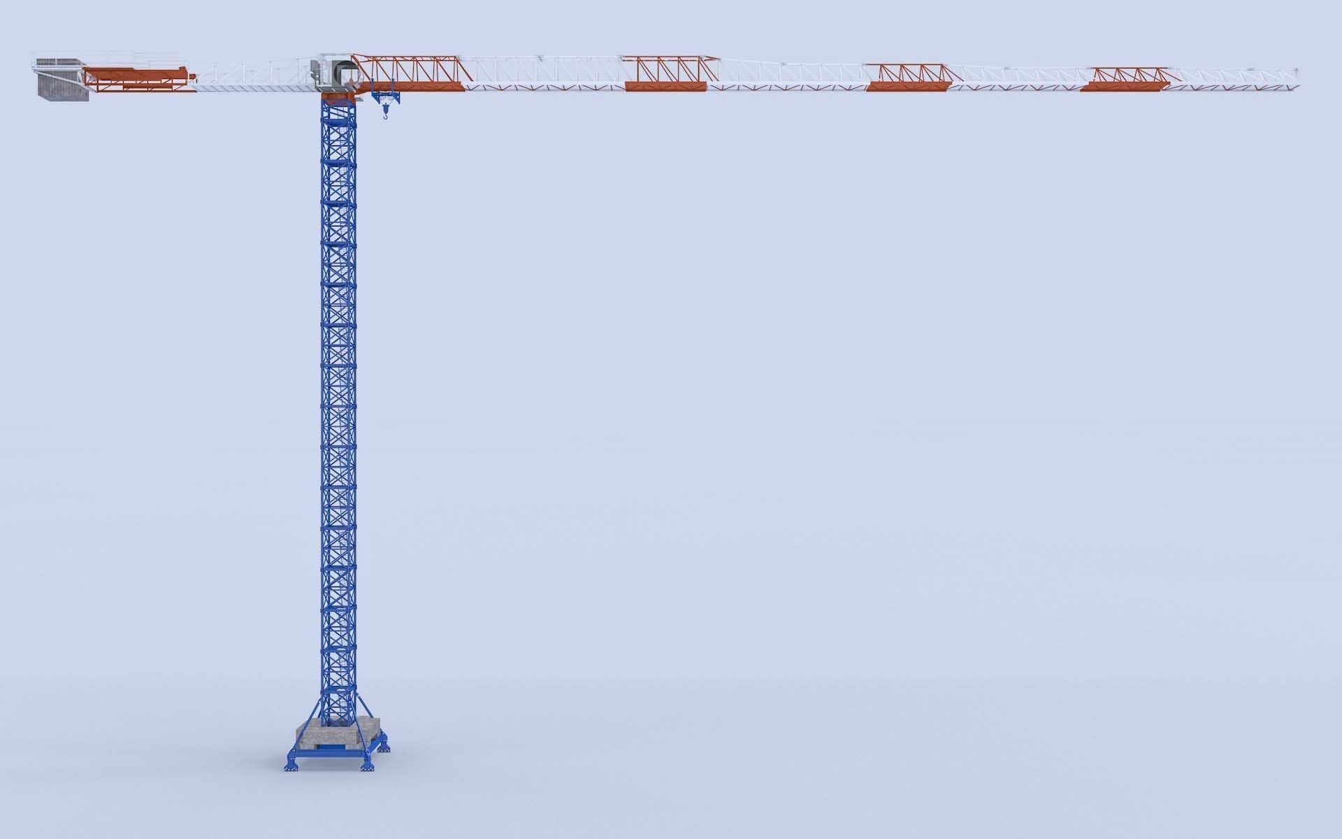 Tower Crane 3D model_12