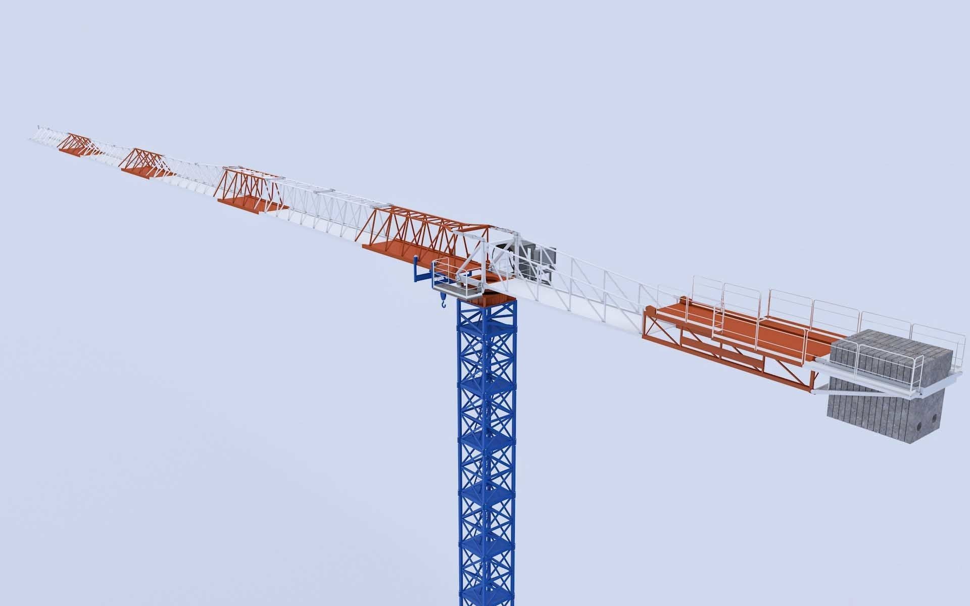 Tower Crane 3D model_7
