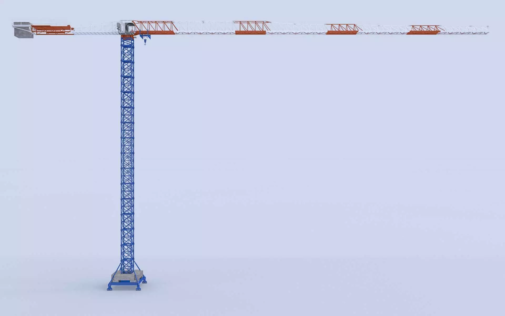 Tower Crane 3D model_0