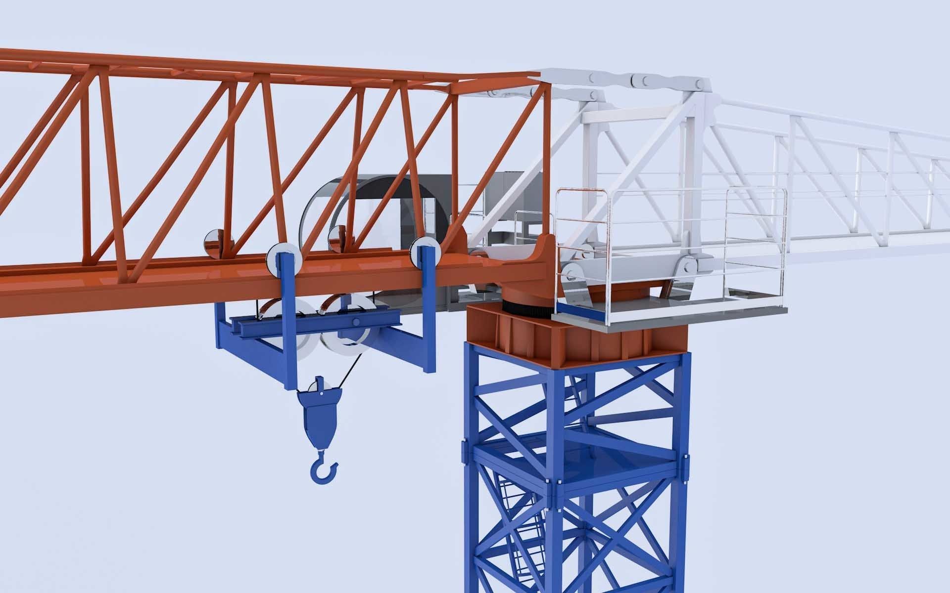 Tower Crane 3D model_8