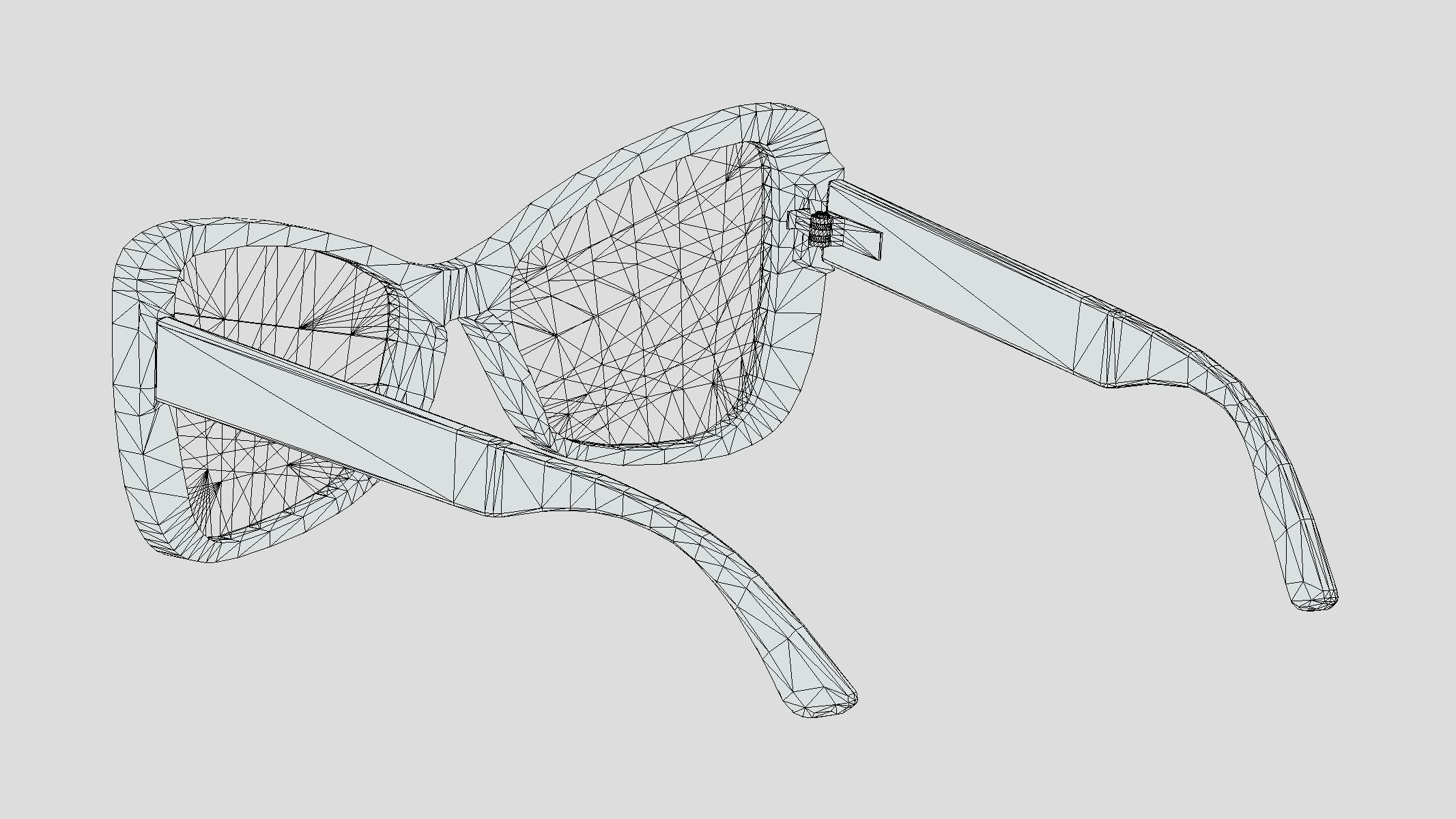  Butterfly Glasses Low Poly PBR Realistic  Low-poly 3D model_7