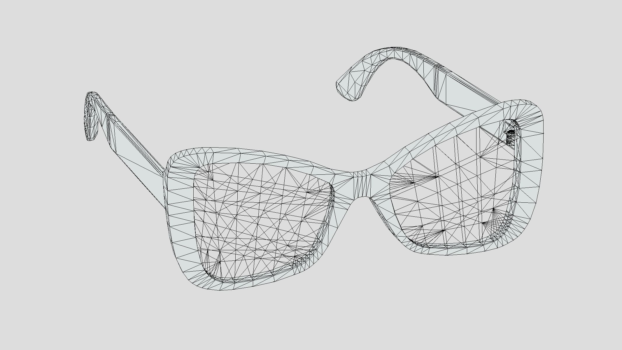  Butterfly Glasses Low Poly PBR Realistic  Low-poly 3D model_1