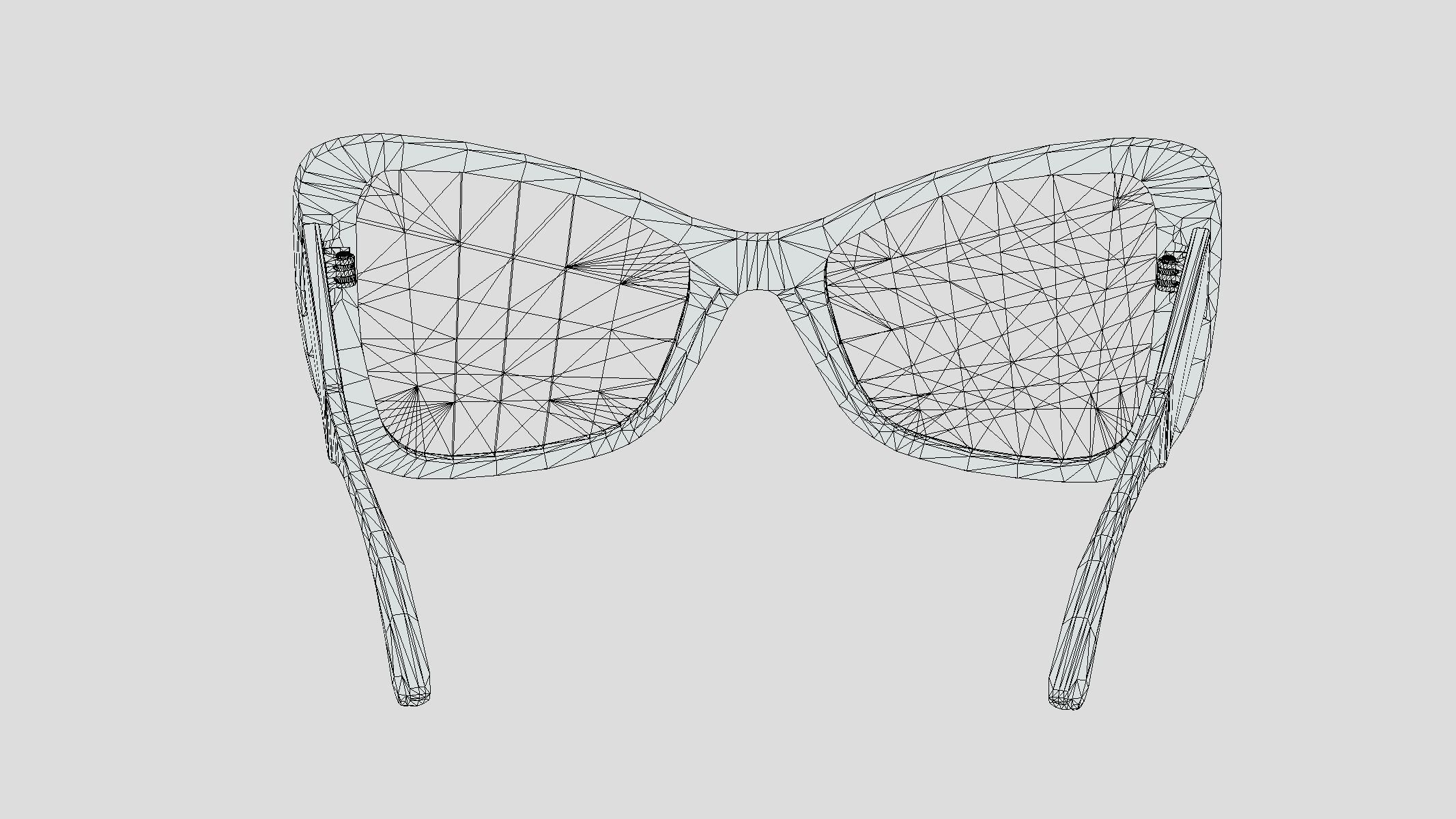  Butterfly Glasses Low Poly PBR Realistic  Low-poly 3D model_5