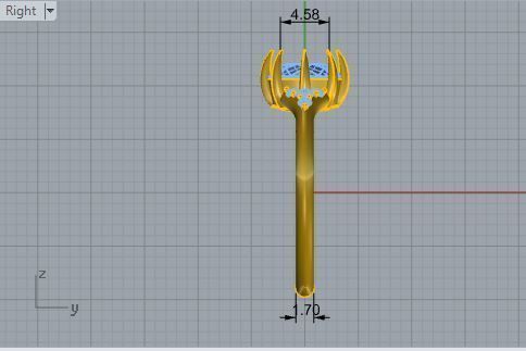 Gallant Blue Diamond ring 2837 3D print model 3D print model_6