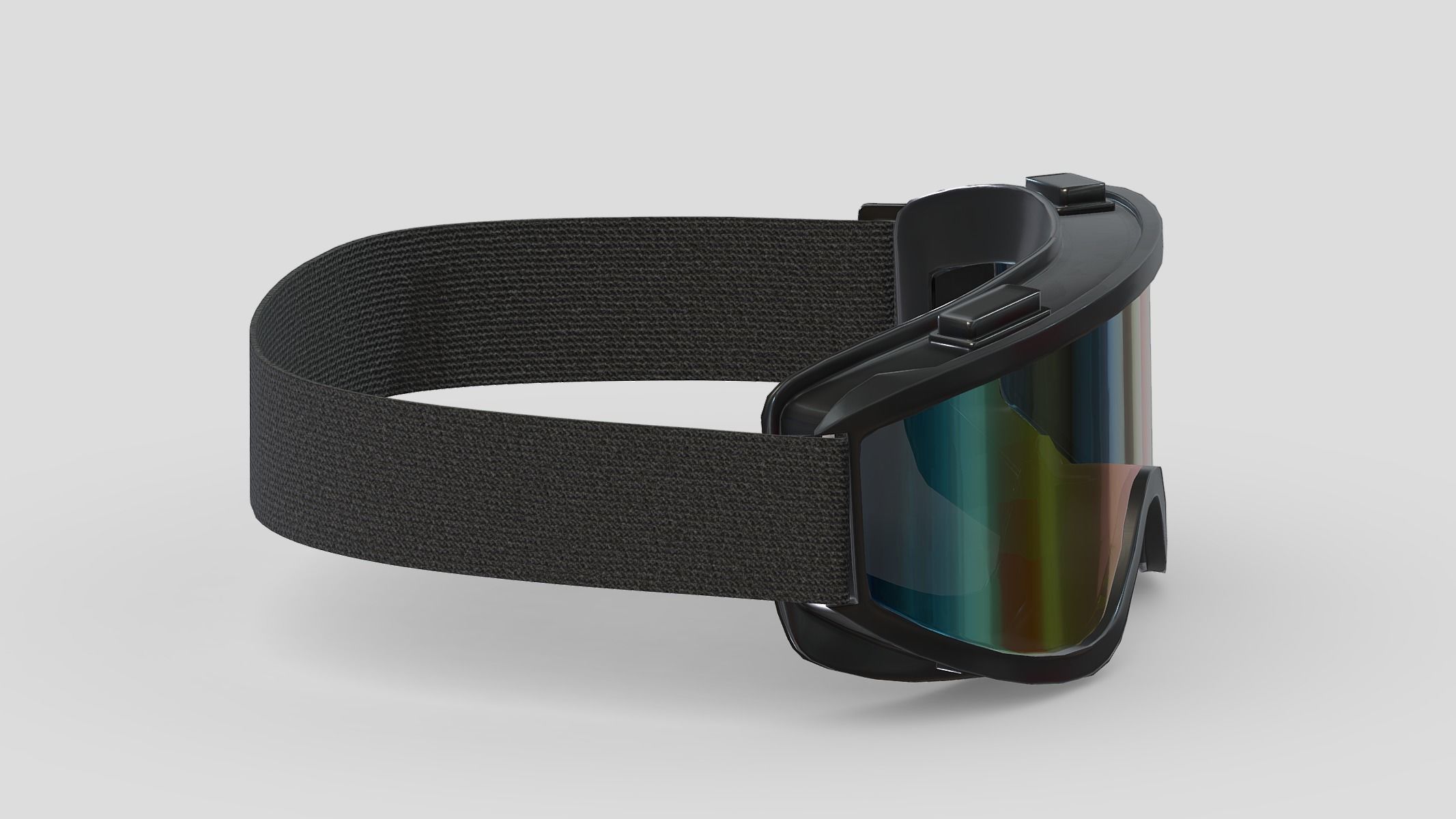 Goggle Glasses Low Poly PBR Realistic Low-poly 3D model_4