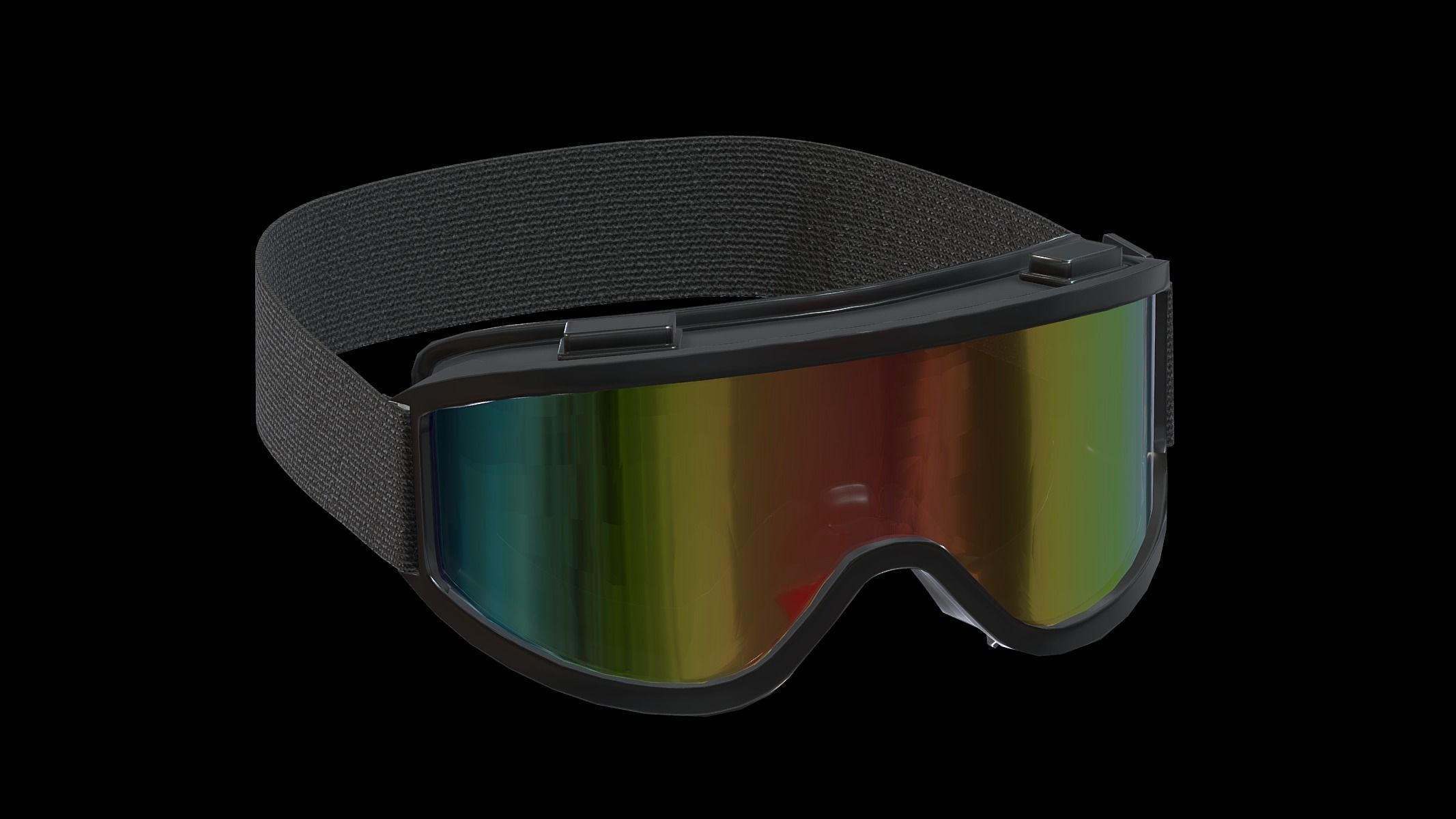 Goggle Glasses Low Poly PBR Realistic Low-poly 3D model_8