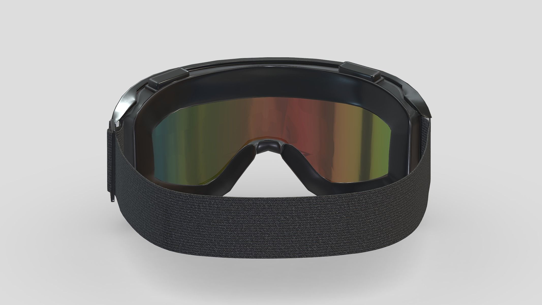 Goggle Glasses Low Poly PBR Realistic Low-poly 3D model_7