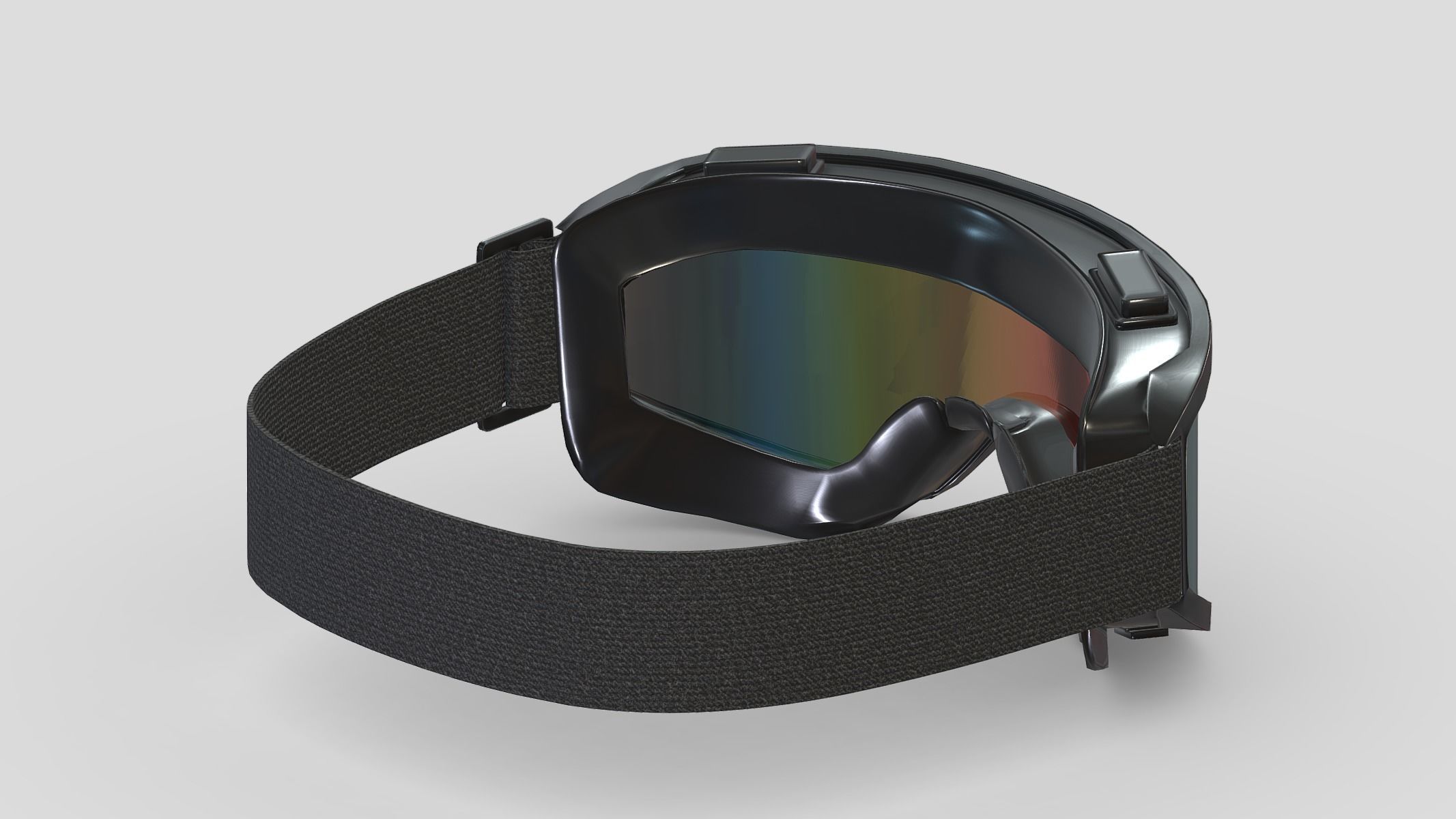 Goggle Glasses Low Poly PBR Realistic Low-poly 3D model_3