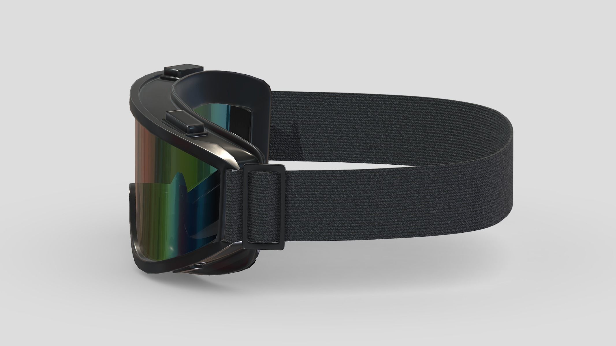 Goggle Glasses Low Poly PBR Realistic Low-poly 3D model_5