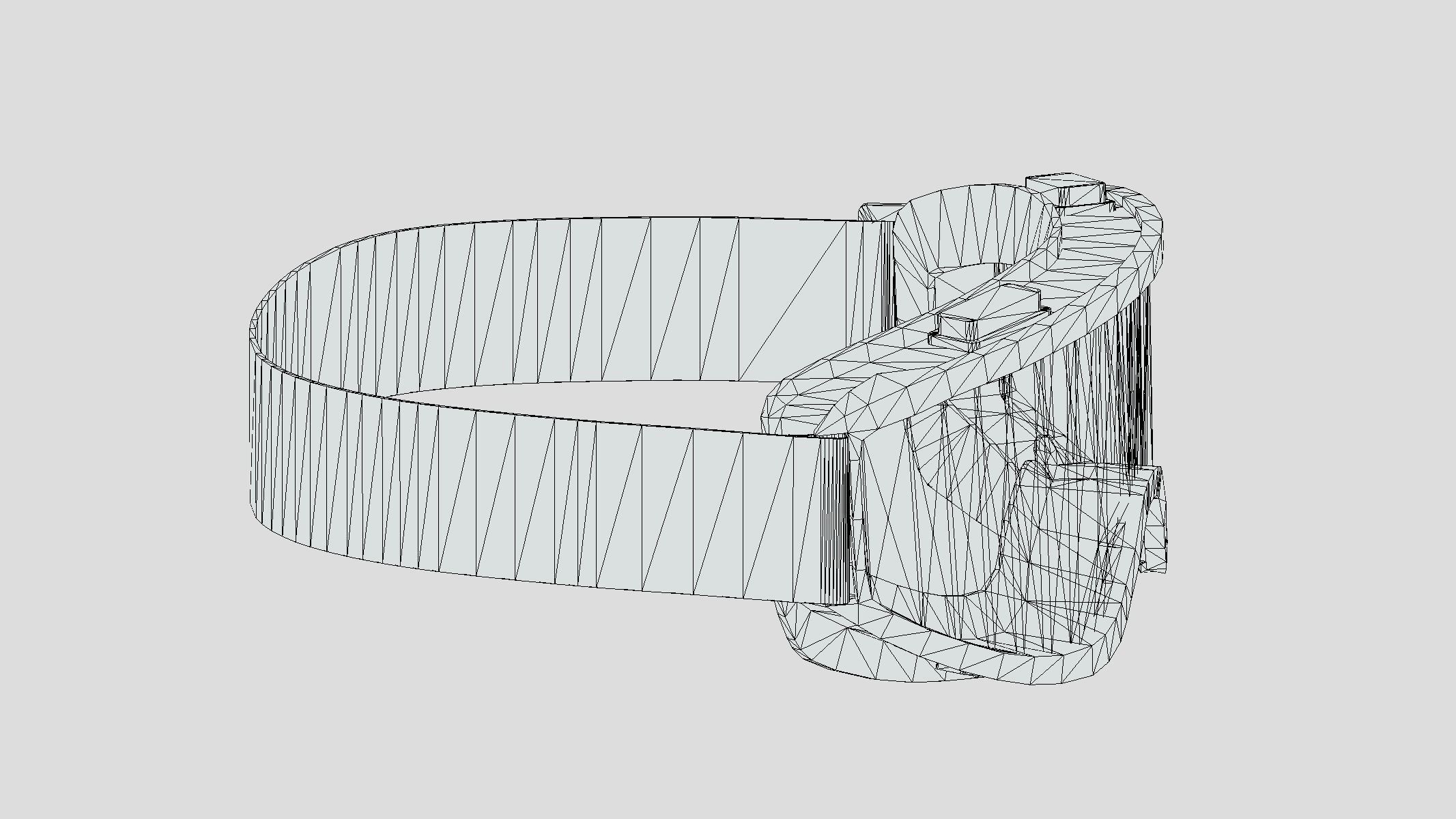 Goggle Glasses Low Poly PBR Realistic Low-poly 3D model_2