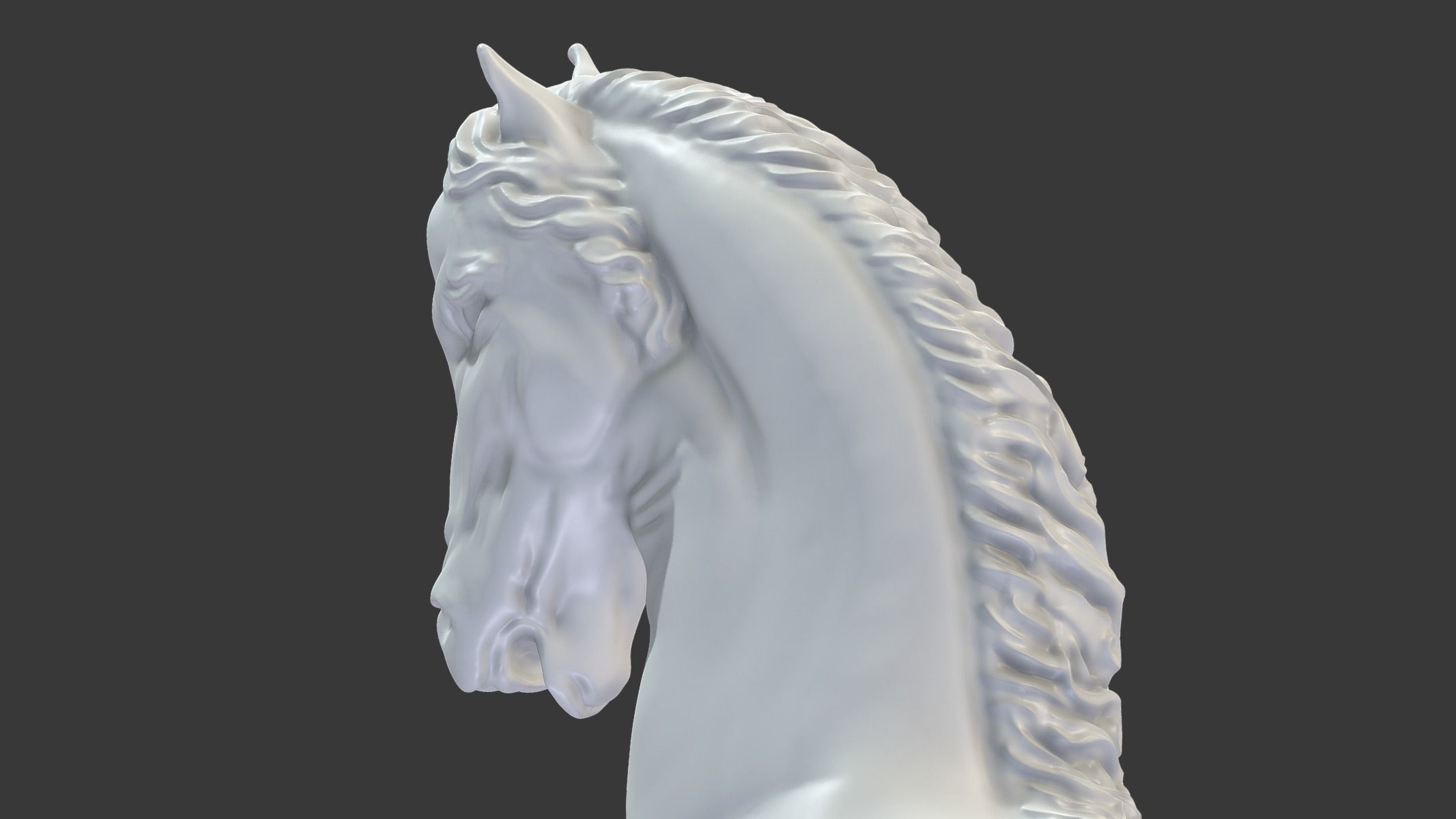 Horse Statue 3D print model_4