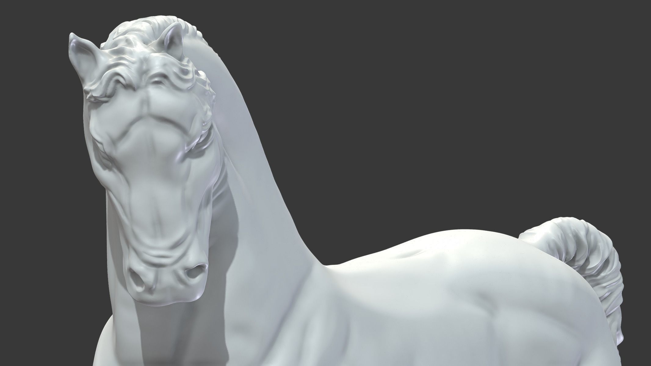 Horse Statue 3D print model_12