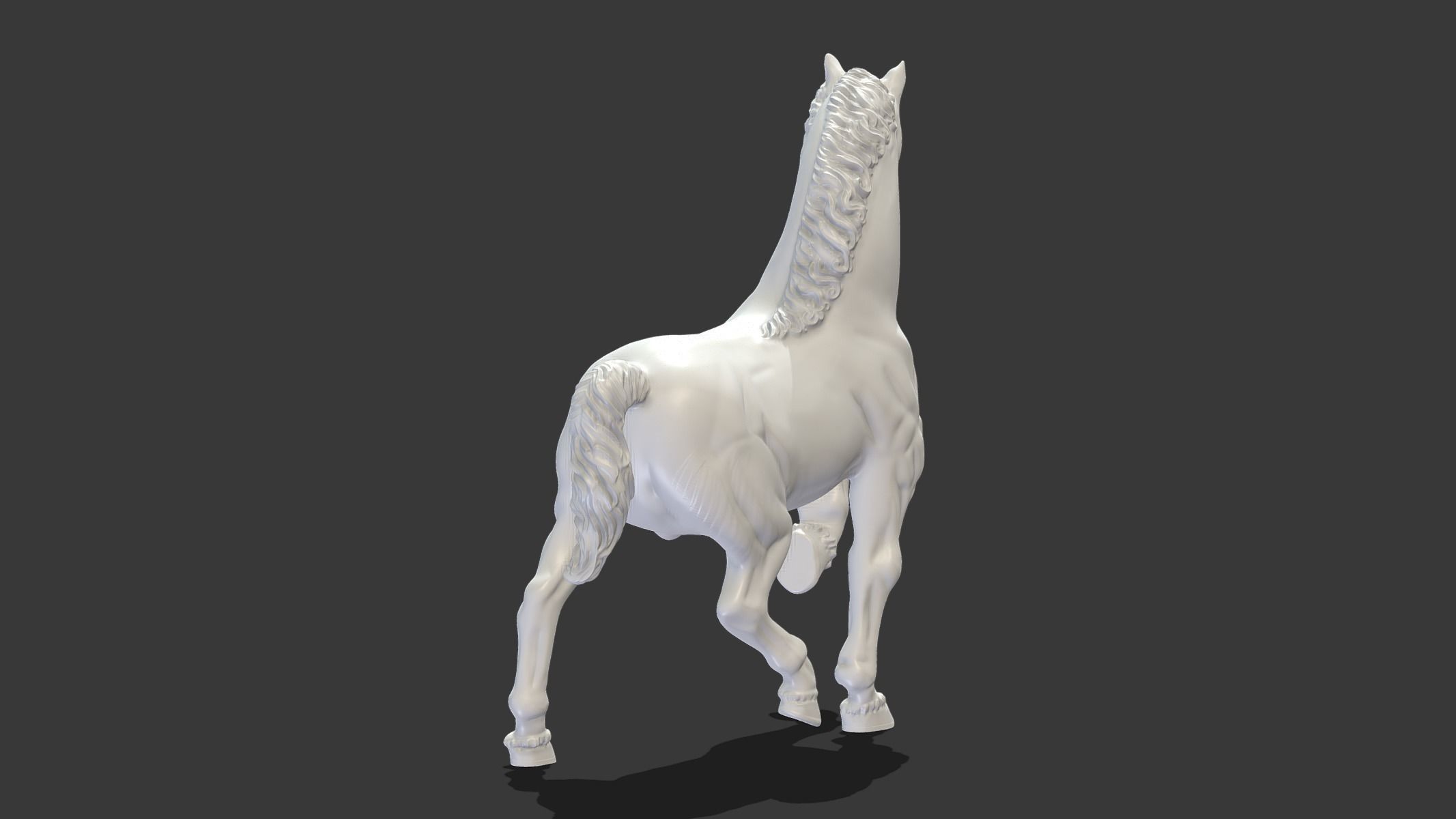 Horse Statue 3D print model_9