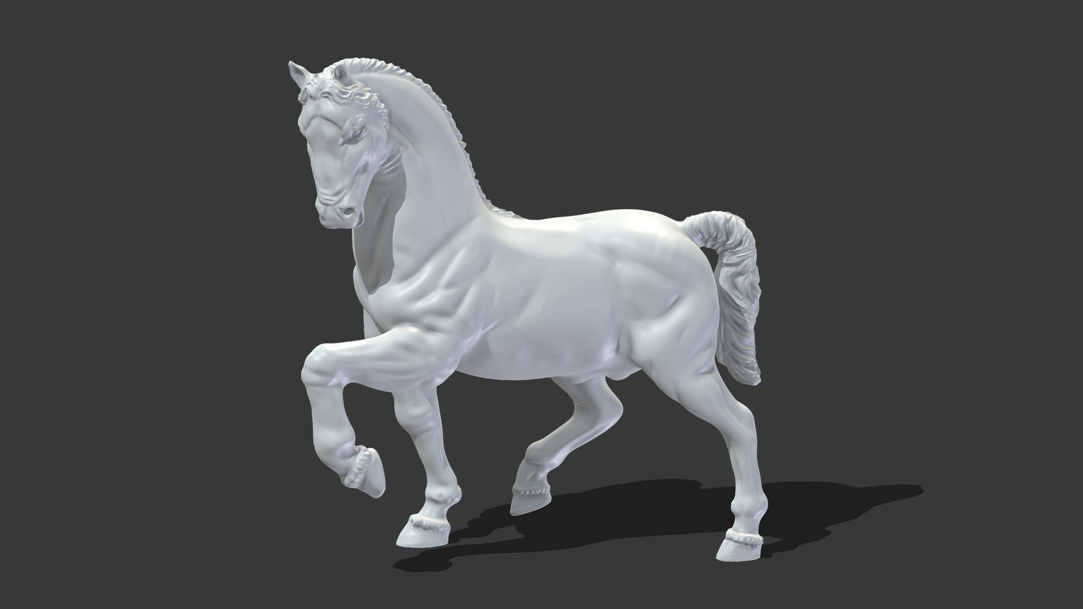 Horse Statue 3D print model_14