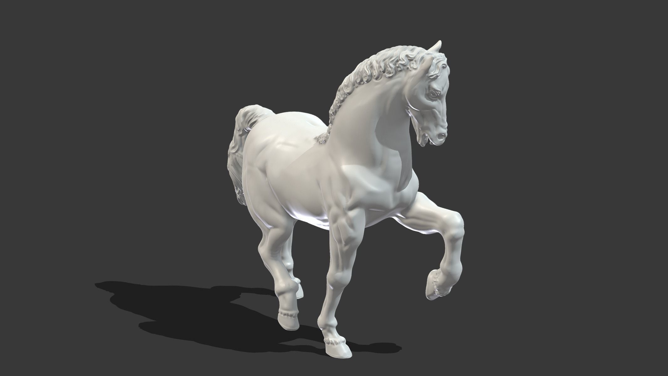 Horse Statue 3D print model_7