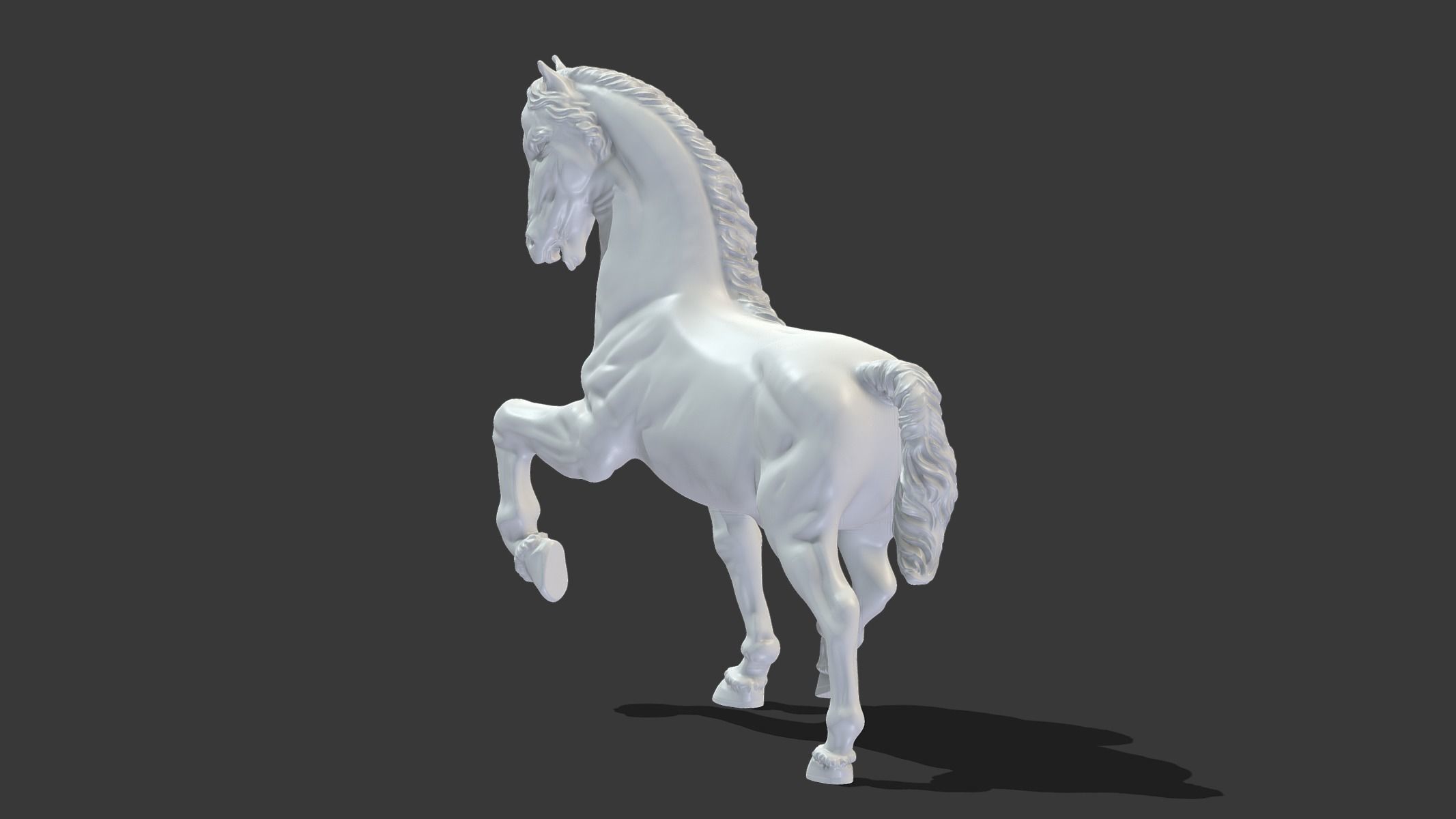 Horse Statue 3D print model_11