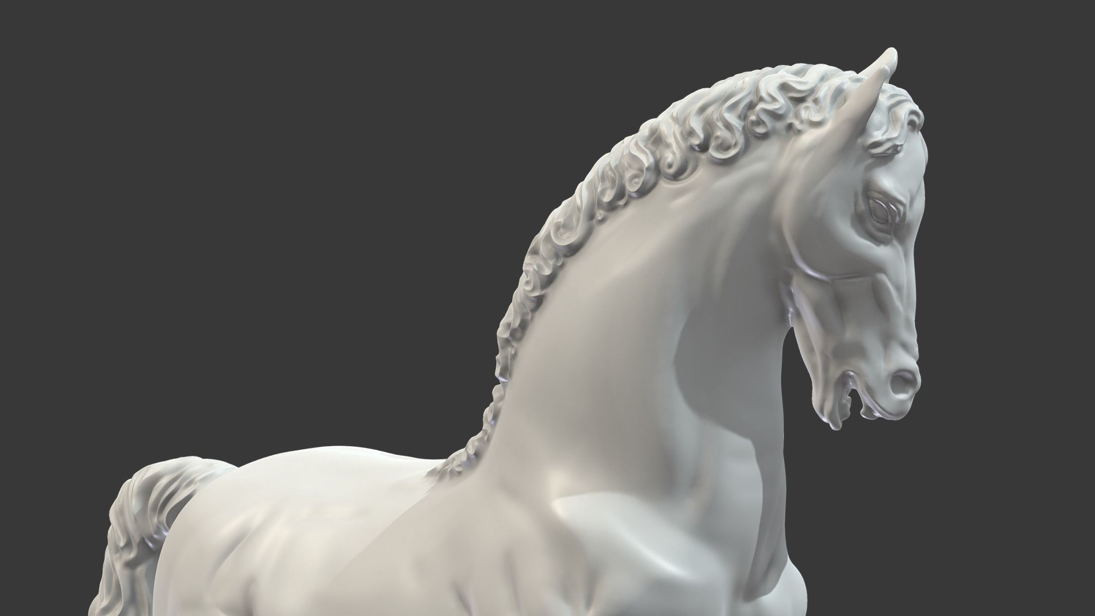 Horse Statue 3D print model_1