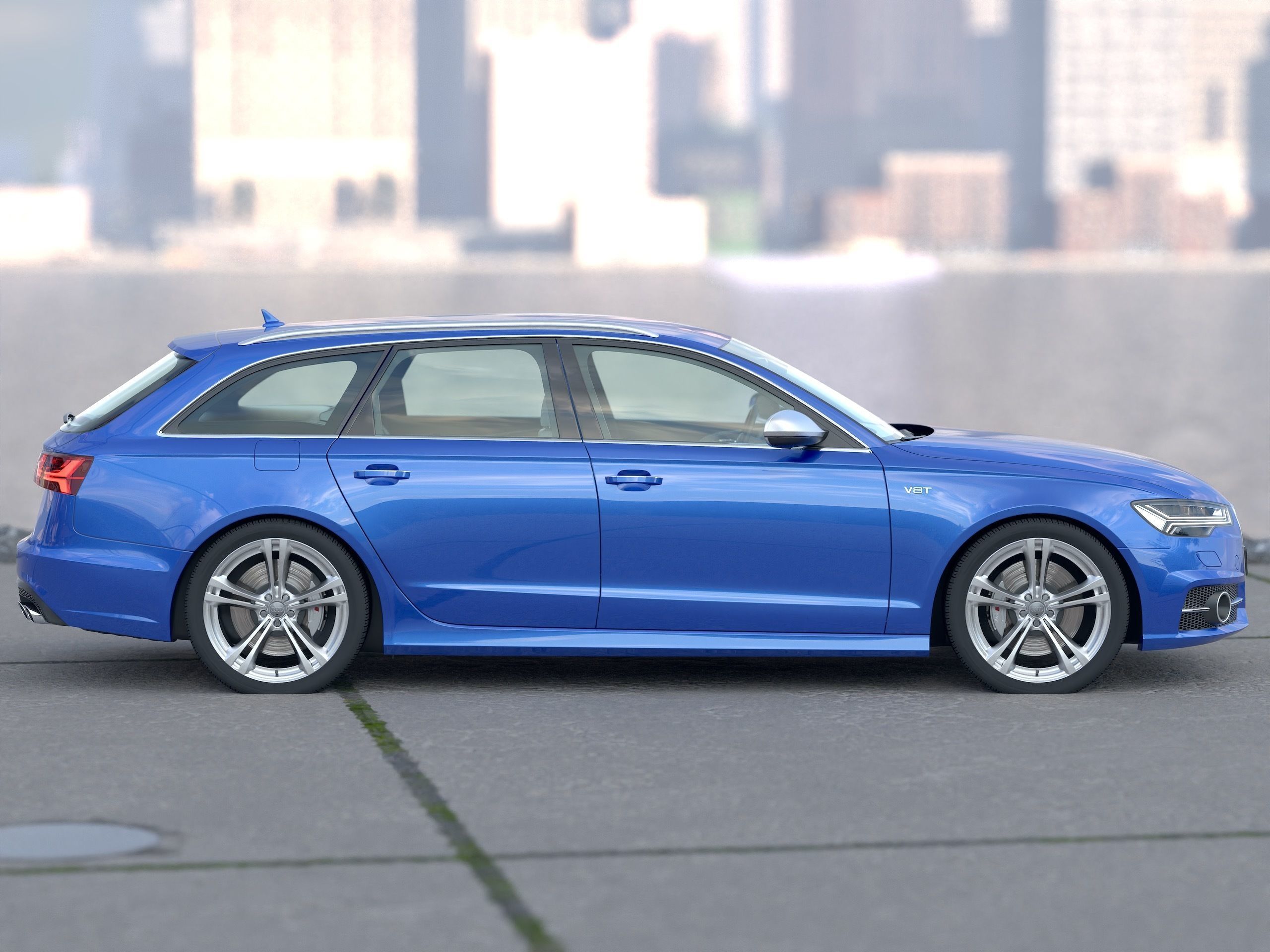 Audi S6 Avant 2016 3D model_3