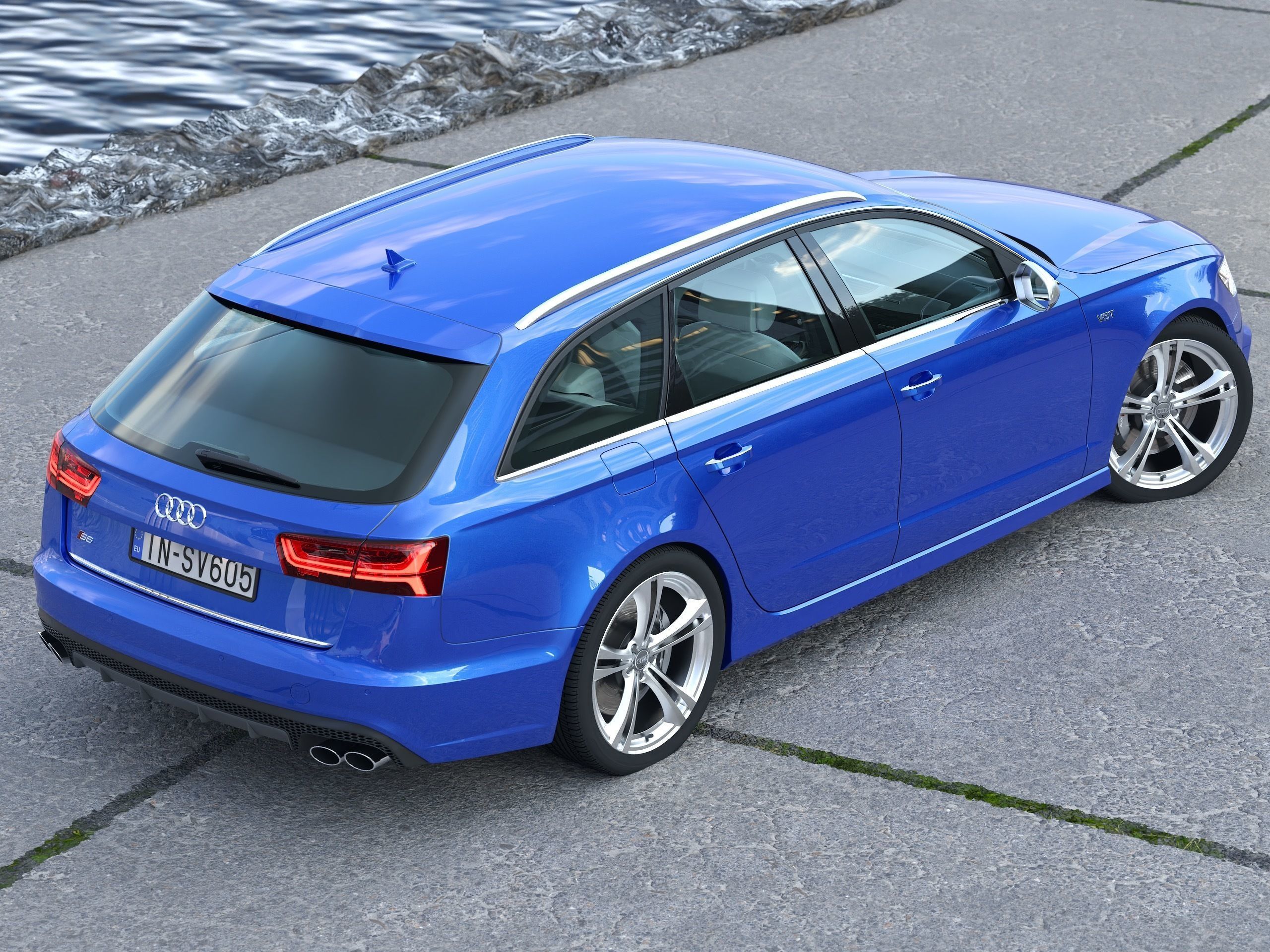 Audi S6 Avant 2016 3D model_1