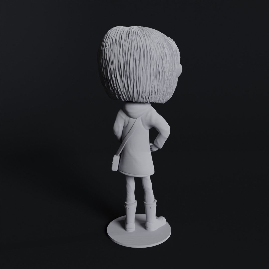 Coraline girl 3D print model_2
