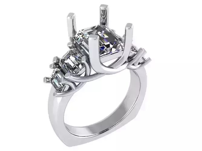 Deep diamond ring 2841 3D print model