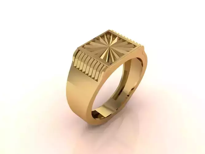 Gents Ring - Mens Ring STL READY FILES With 3DM Files 3D model