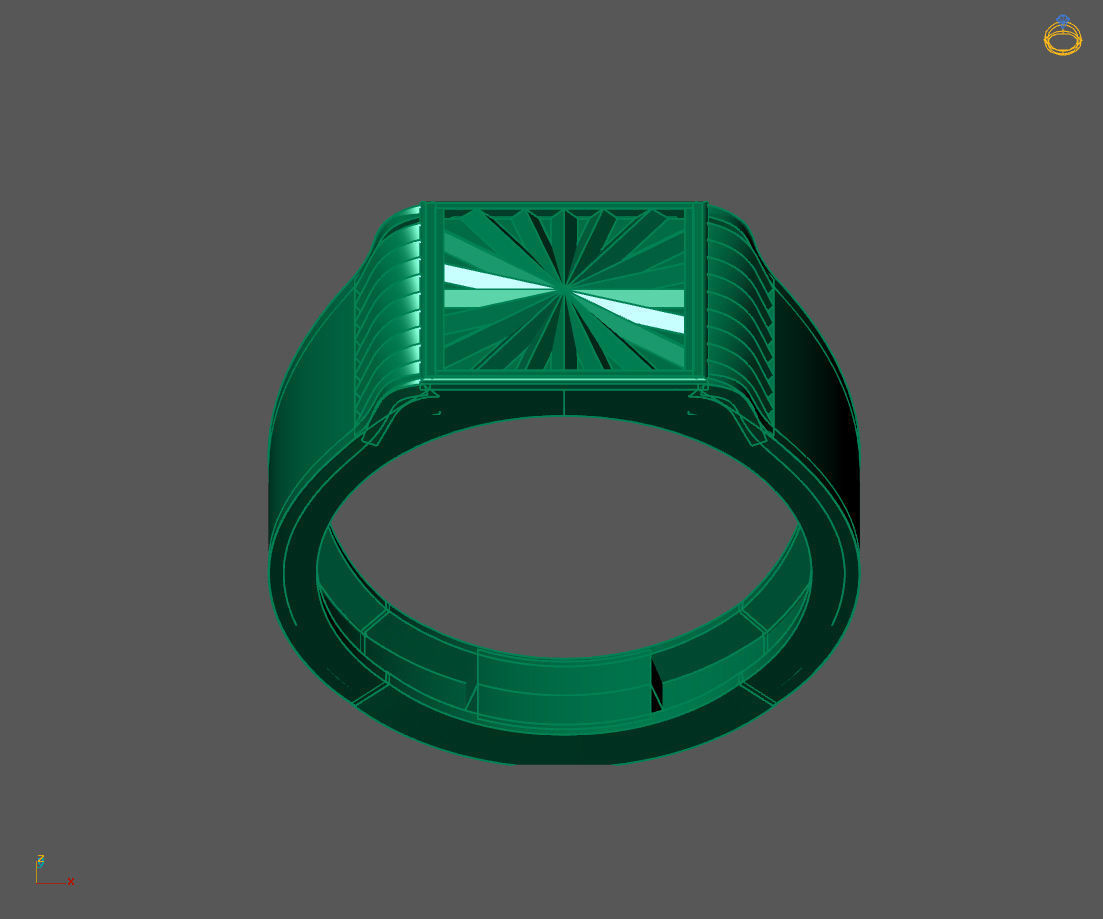 Gents Ring - Mens Ring STL READY FILES With 3DM Files 3D model 3D print model_2