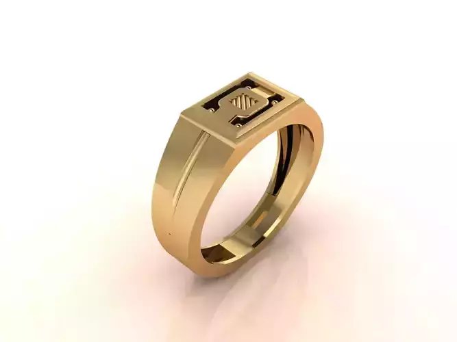 Gents Ring - Mens Ring STL READY FILES With 3DM Files 3D model