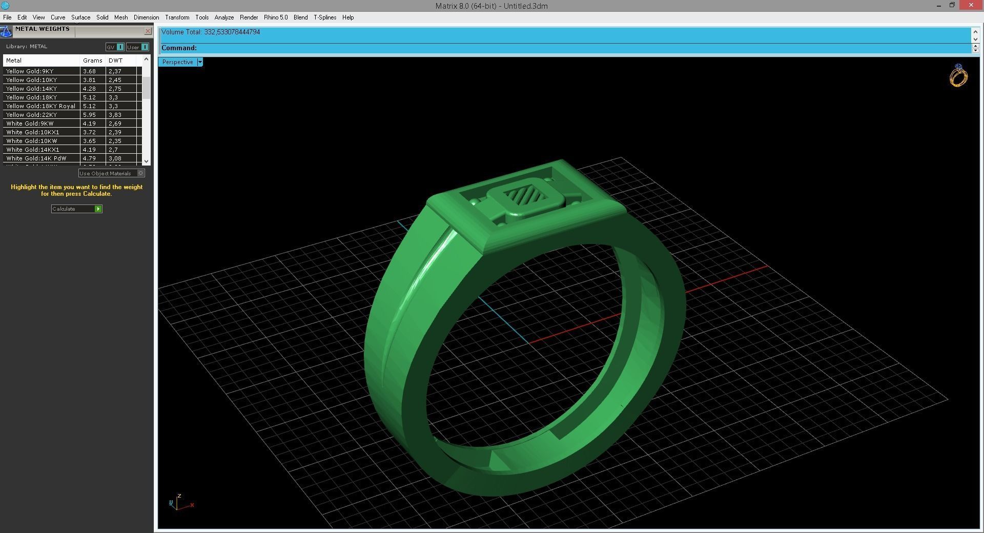 Gents Ring - Mens Ring STL READY FILES With 3DM Files 3D model 3D print model_5