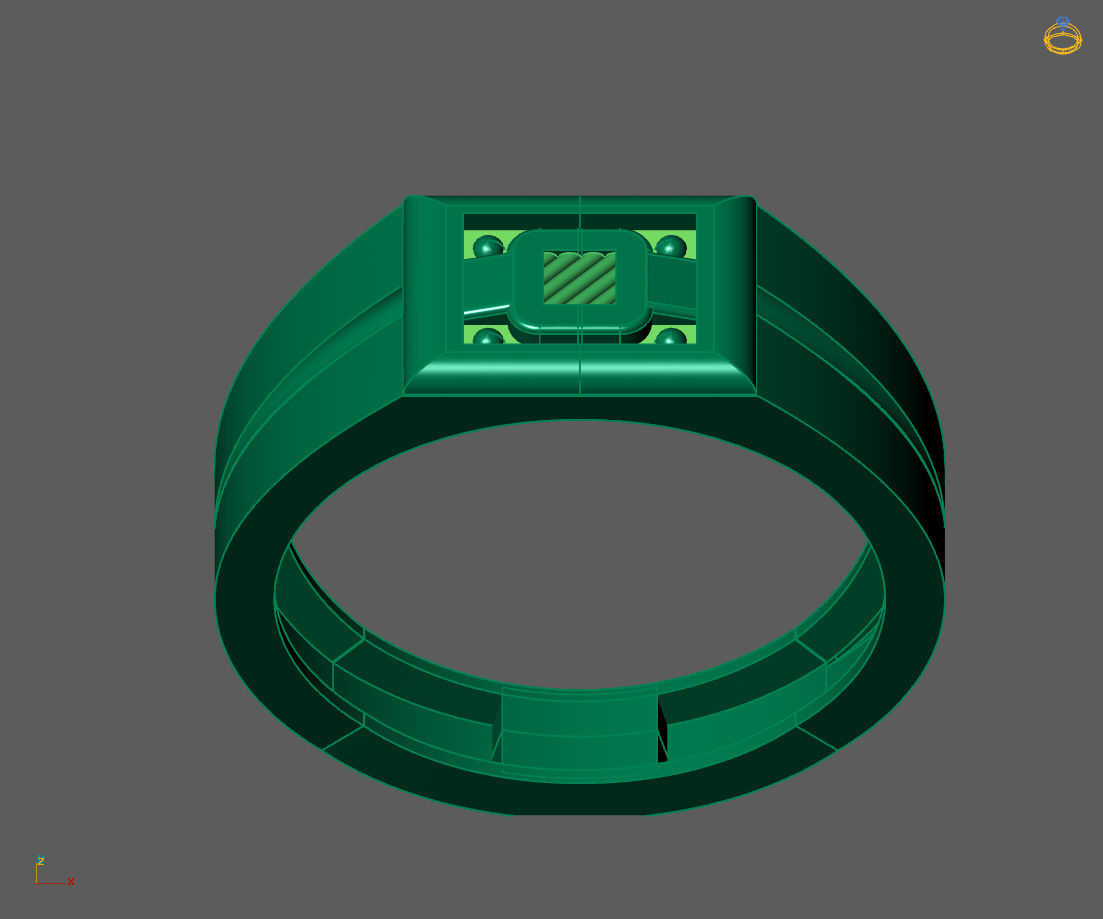 Gents Ring - Mens Ring STL READY FILES With 3DM Files 3D model 3D print model_2