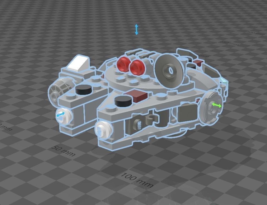 LEGO STAR WARS MILLENIUM FALCON MICROFIGHTER 75295 3D model_3
