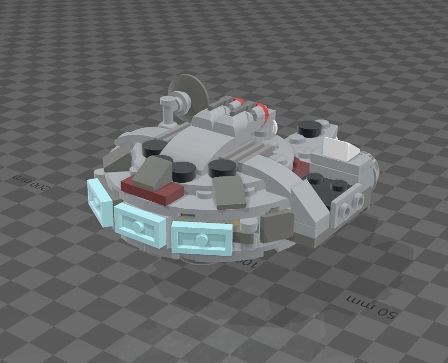 LEGO STAR WARS MILLENIUM FALCON MICROFIGHTER 75295 3D model_2