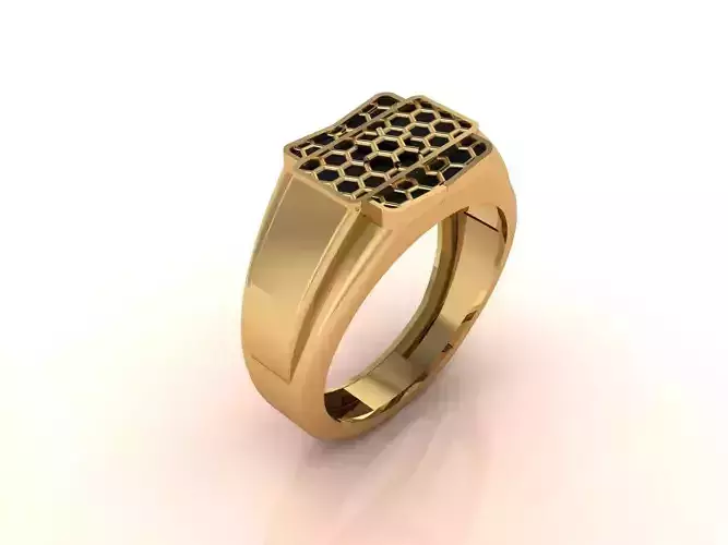 Gents Ring - Mens Ring STL READY FILES With 3DM Files 3D model