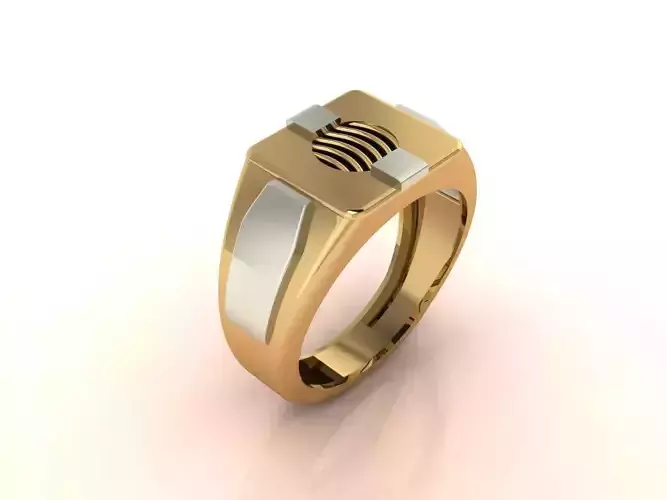 Gents Ring - Mens Ring STL READY FILES With 3DM Files 3D model
