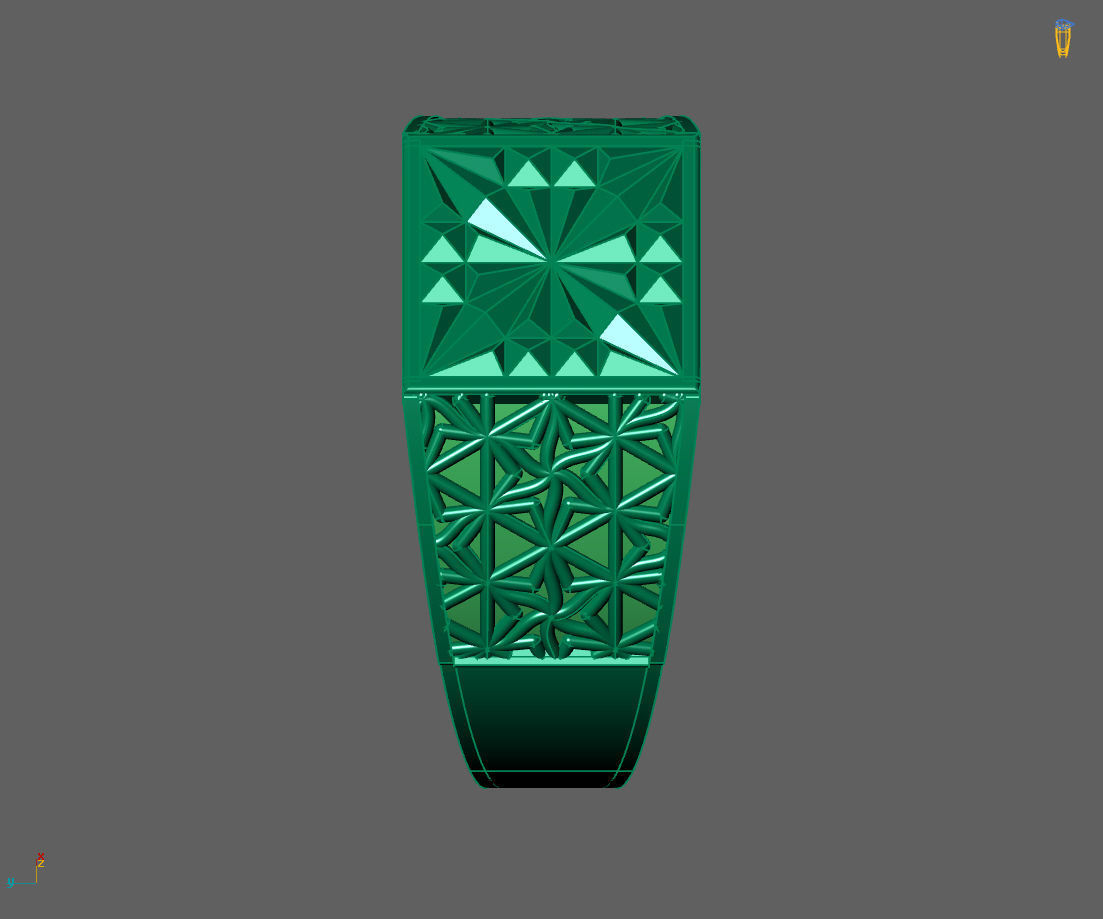 Gents Ring - Mens Ring STL READY FILES With 3DM Files 3D model 3D print model_3