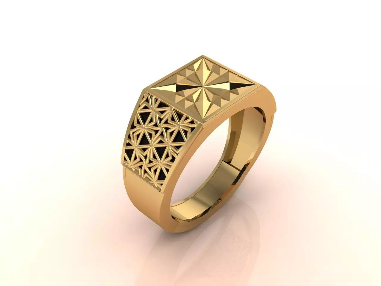 Gents Ring - Mens Ring STL READY FILES With 3DM Files 3D model 3D print model_0