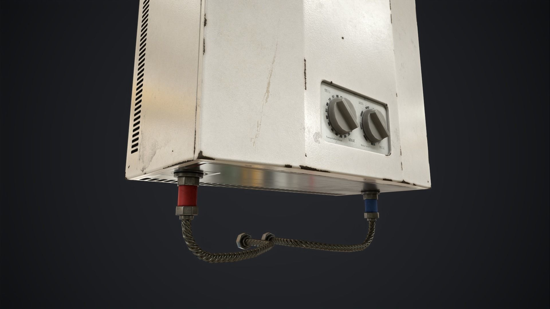 Domestic Water Boiler Low-poly 3D model_8