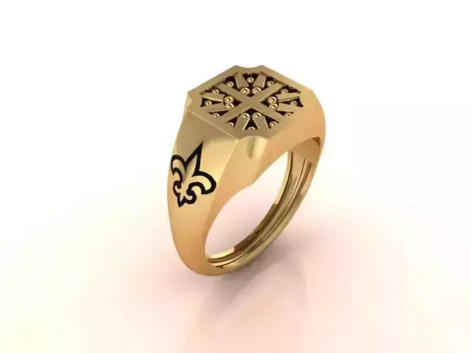 Gents Ring - Mens Ring STL READY FILES With 3DM Files 3D model