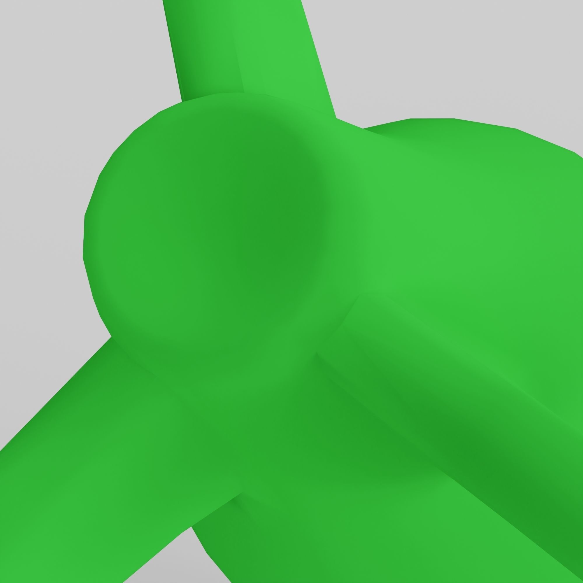 Nuclear Atom Bomb in Steampunk Style Low-poly 3D model_17