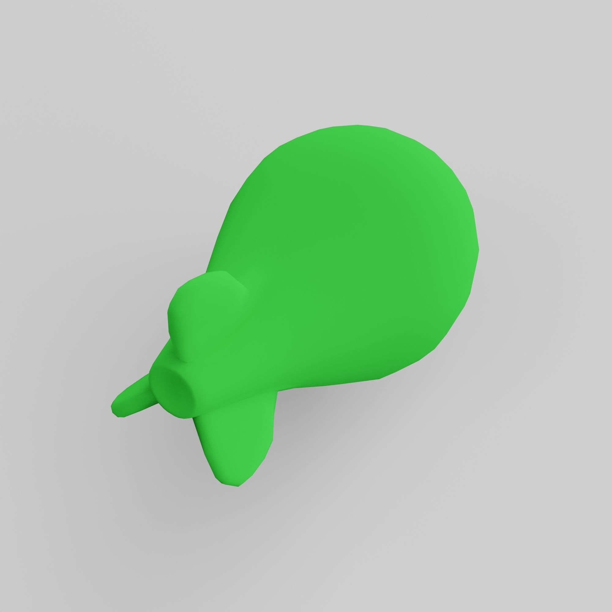 Nuclear Atom Bomb in Steampunk Style Low-poly 3D model_5