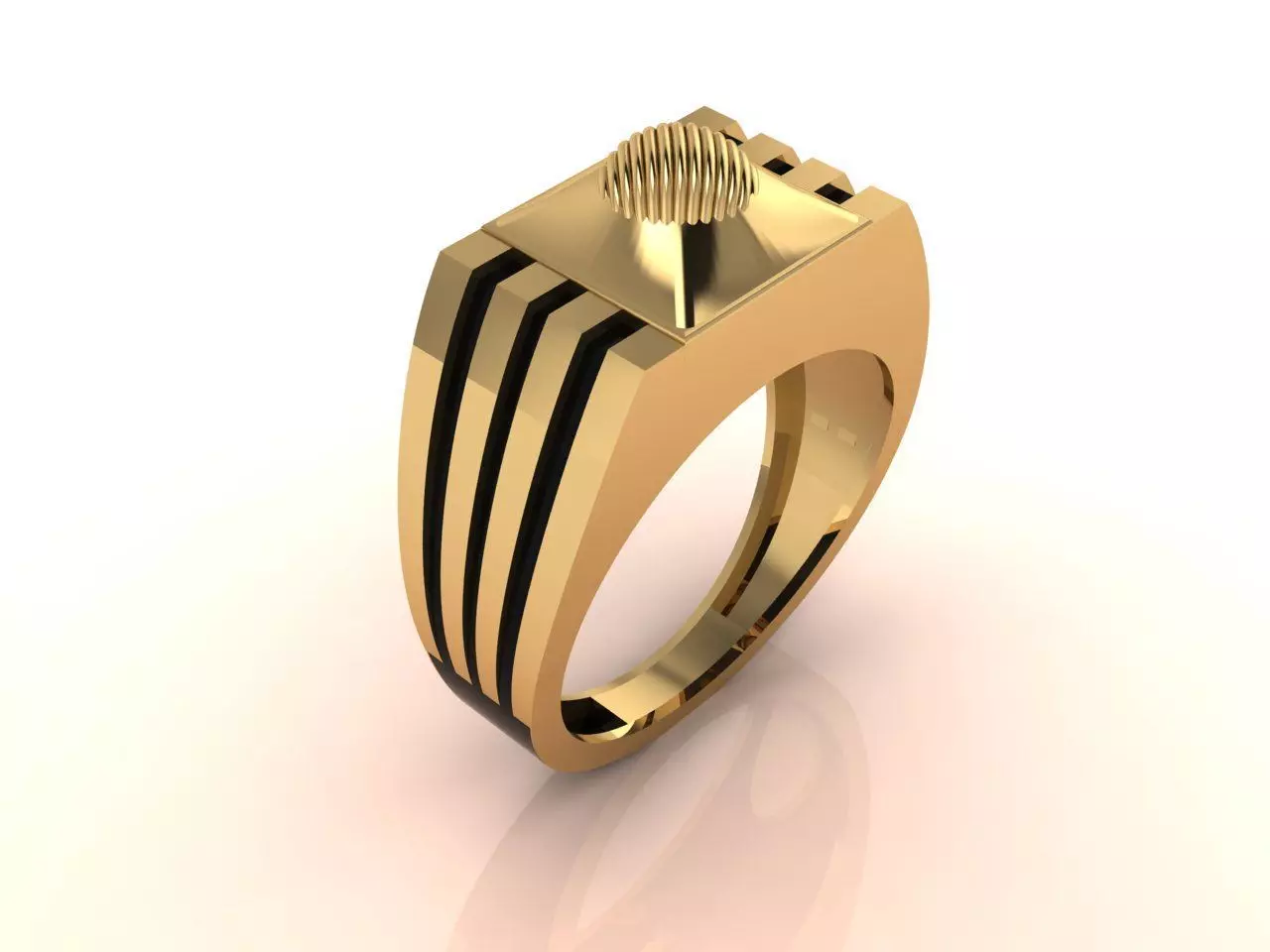 Gents Ring - Mens Ring STL READY FILES With 3DM Files 3D model 3D print model_0