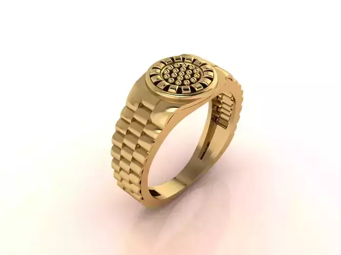 Gents Ring - Mens Ring STL READY FILES With 3DM Files 3D model