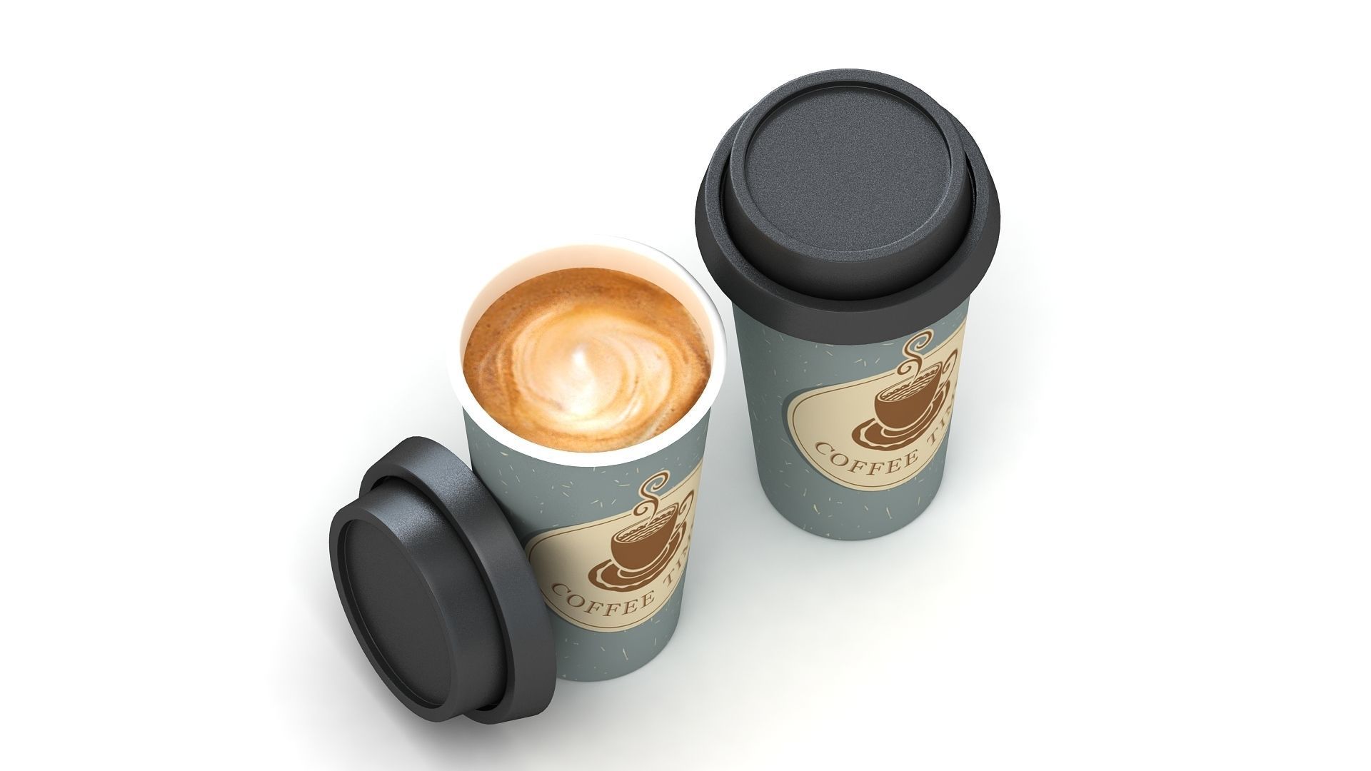  Paper Coffee Cup 3D model_1