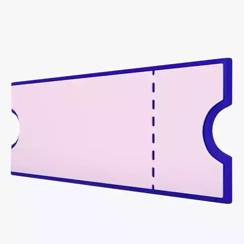 Ticket Paper 3D model