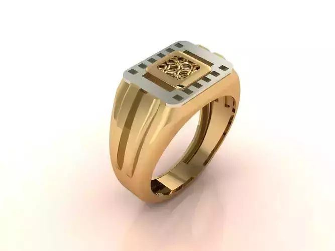 Gents Ring - Mens Ring STL READY FILES With 3DM Files 3D model