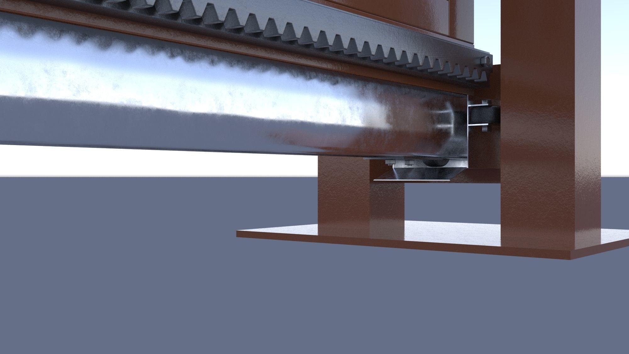 sliding gates 3D model_2