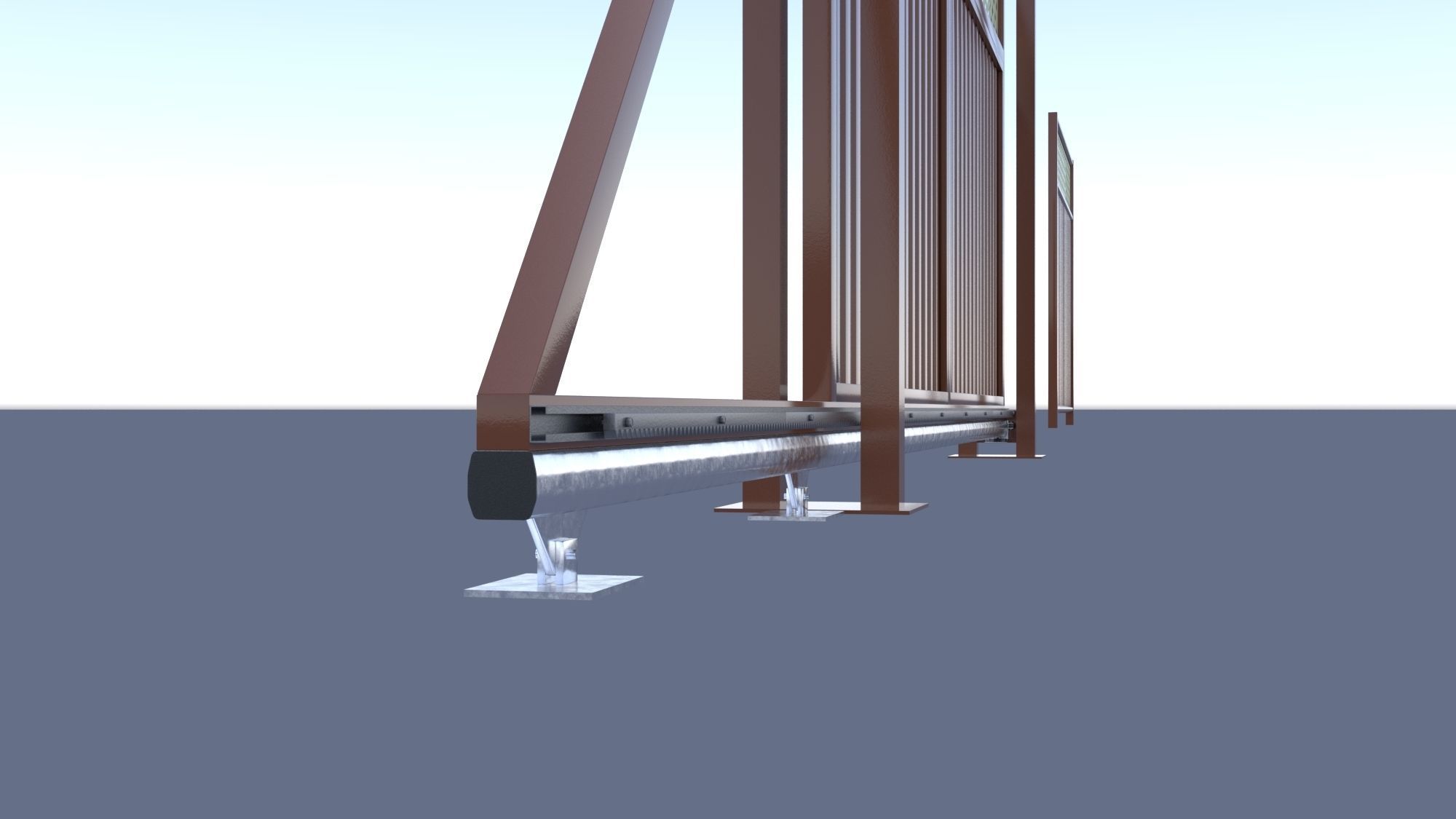 sliding gates 3D model_3