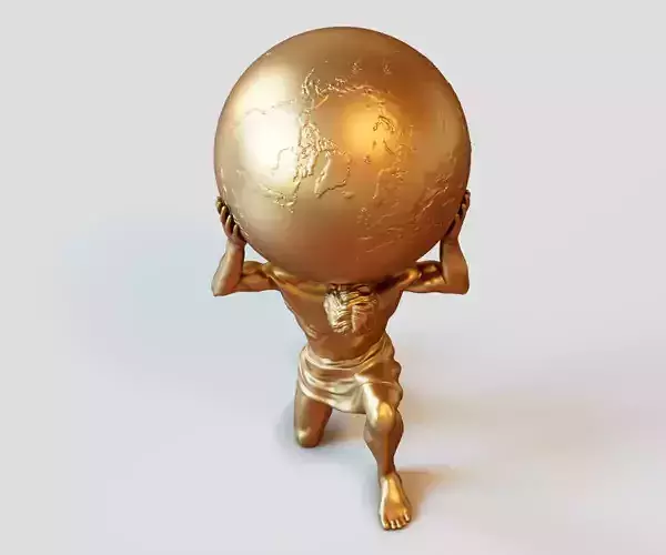 hercules holding the world 3D print model